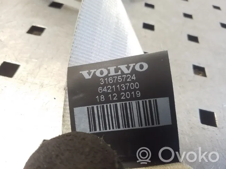 Volvo XC90 Pas bezpieczeństwa fotela tylnego 31675724