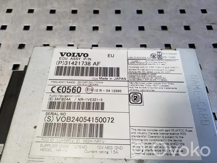 Volvo XC70 Radija/ CD/DVD grotuvas/ navigacija 31421738AF