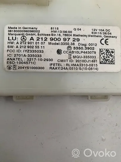 Mercedes-Benz GLE (W166 - C292) Unidad de control/módulo del control remoto A2129009729