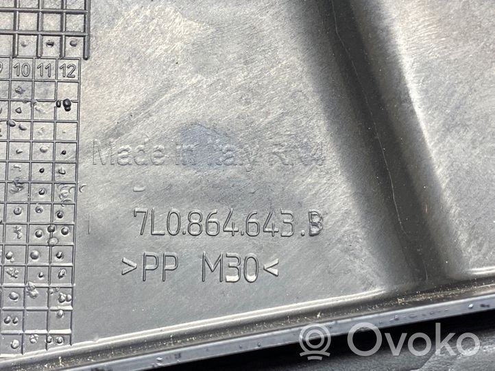 Volkswagen Touareg II Coperchio/tappo della scatola vassoio della batteria 7L0864643B