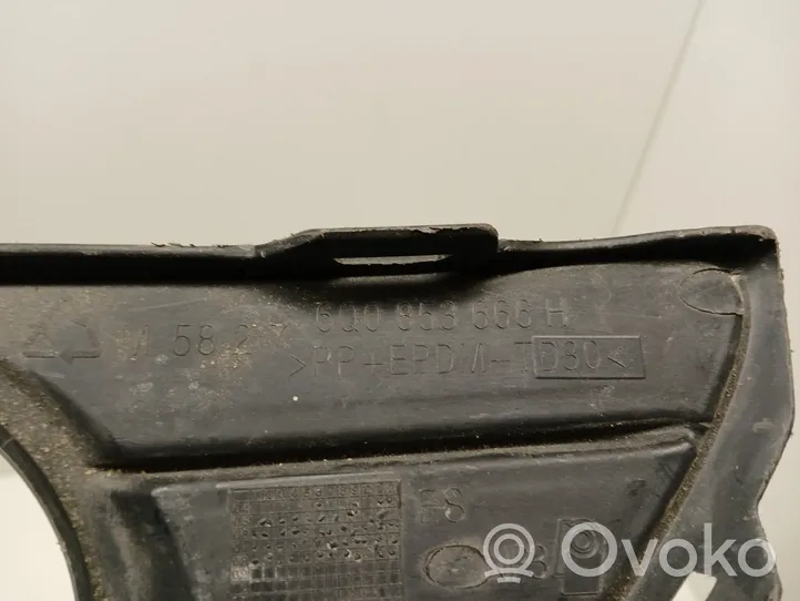 Volkswagen Polo IV 9N3 Kratka dolna zderzaka przedniego 6Q0853666H