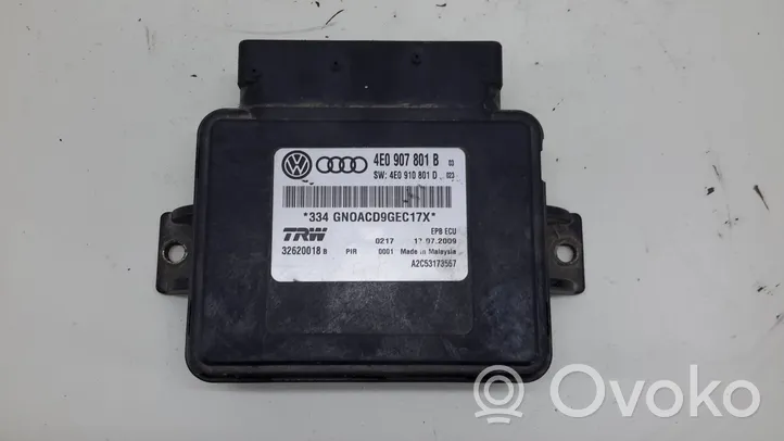 Audi A8 S8 D3 4E Modulo di controllo del freno a mano 4E0907801B