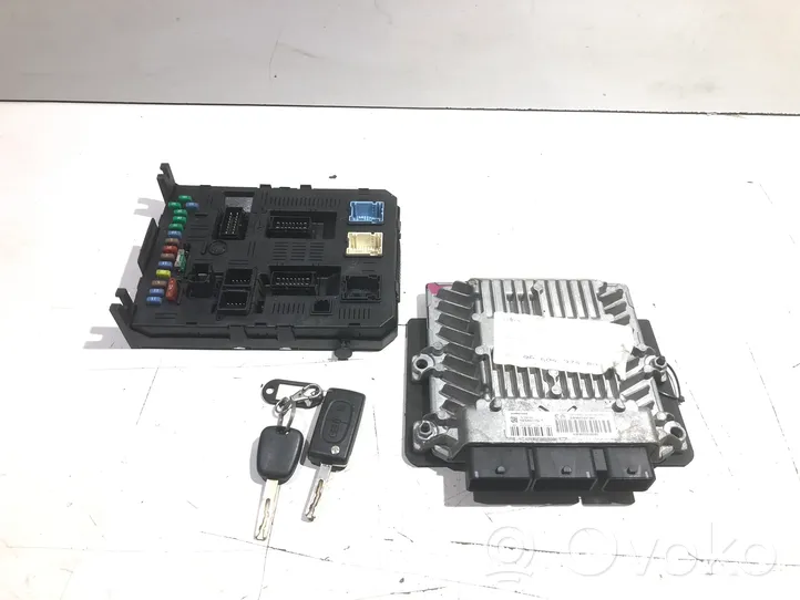 Peugeot 307 Kit centralina motore ECU e serratura 9660105980