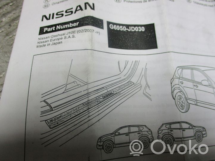 Nissan Qashqai Copertura del rivestimento del sottoporta posteriore g6950jd030