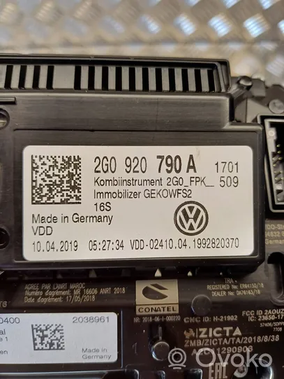 Volkswagen T-Cross Compteur de vitesse tableau de bord 2G0920790A