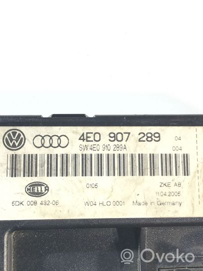 Audi A6 S6 C6 4F Modulo comfort/convenienza 4E0907289