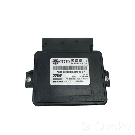 Audi A6 S6 C6 4F Modulo di controllo del freno a mano 4F0907801