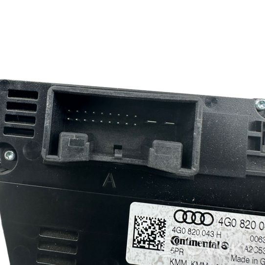 Audi A6 S6 C7 4G Oro kondicionieriaus/ klimato/ pečiuko valdymo blokas (salone) 4G0820043H