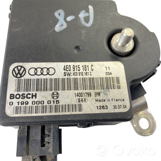 Audi A8 S8 D3 4E Module de contrôle de batterie 4E0915181C