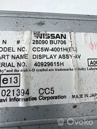 Nissan Almera Tino Panel / Radioodtwarzacz CD/DVD/GPS 28090BU706