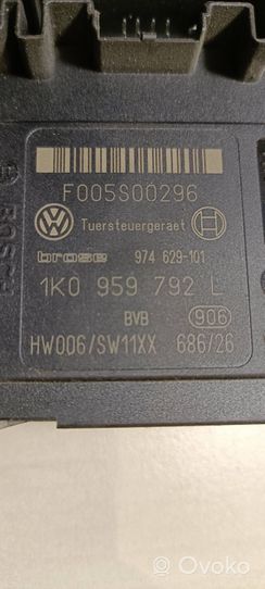 Volkswagen PASSAT B6 Etuoven ikkunan nostin moottorilla 1K0959792L