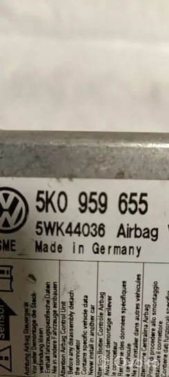 Volkswagen Golf VI Airbag control unit/module 5K0959655