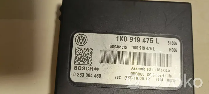 Volkswagen Caddy Sterownik / Moduł parkowania PDC 1K0919475L