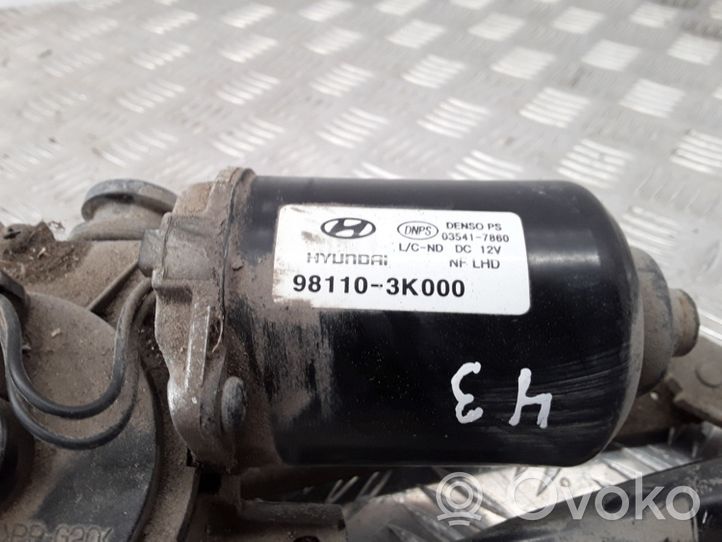 Hyundai Sonata Front wiper linkage and motor 981103K000