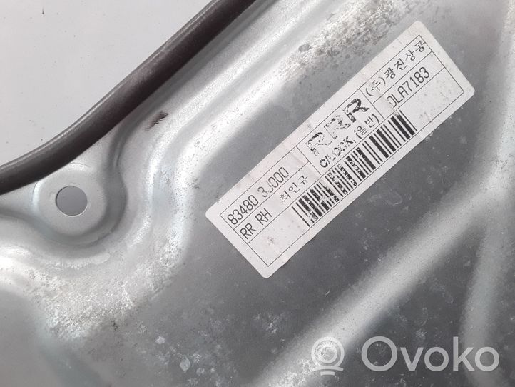 Hyundai ix 55 Takaikkunan nostomekanismi ilman moottoria 834803J000
