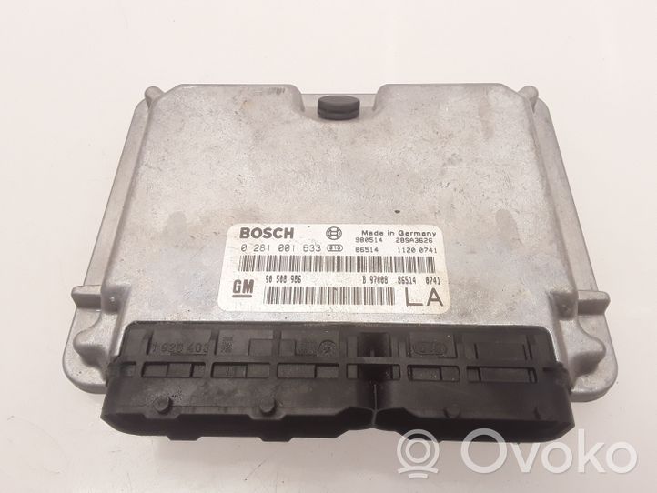 Opel Vectra B Engine ECU kit and lock set 0281001633