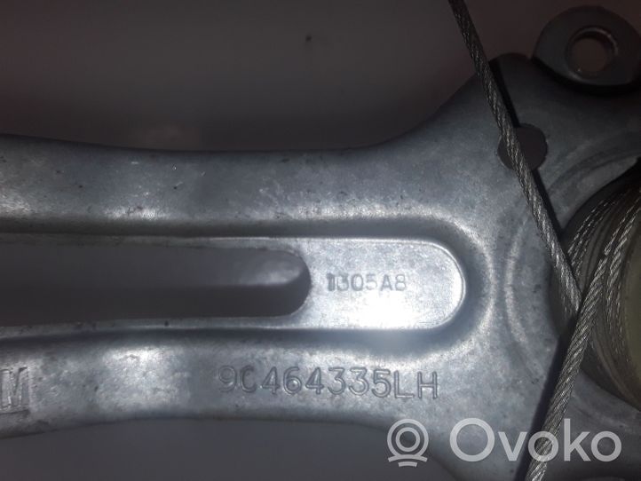 Opel Vectra B Ręczny podnośnik szyby drzwi tylnych 9C464335LH