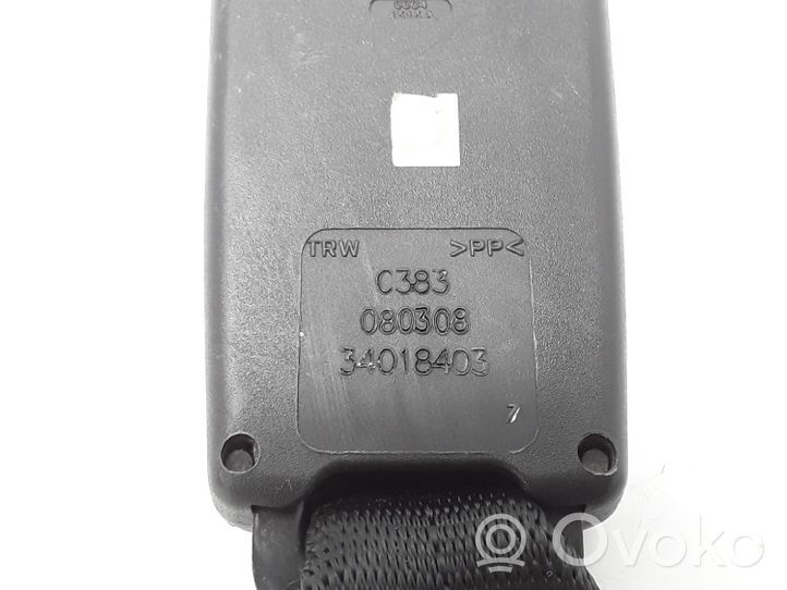 Fiat Bravo Boucle de ceinture de sécurité arrière 34018403