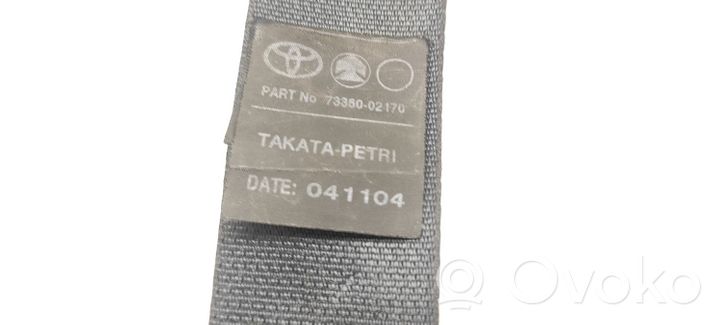 Toyota Corolla E120 E130 Cintura di sicurezza posteriore 7336002170