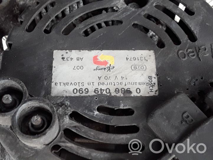 Citroen C3 Pluriel Generatore/alternatore 0986049690