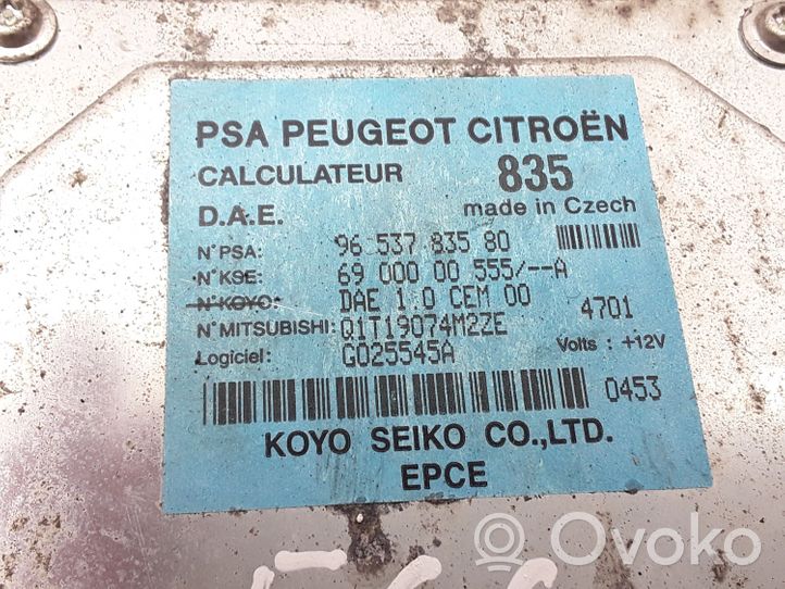 Citroen C3 Pluriel Modulo di controllo della cremagliera dello sterzo 9653783580