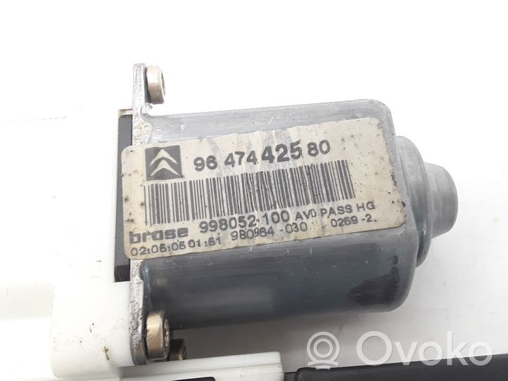 Citroen C4 I Front door window regulator motor 9647442580