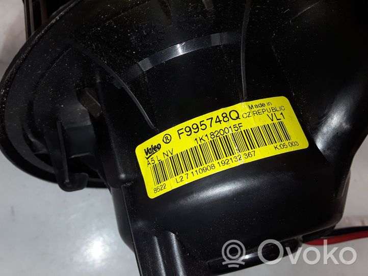 Audi A3 S3 A3 Sportback 8P Ventola riscaldamento/ventilatore abitacolo 1K1820015F