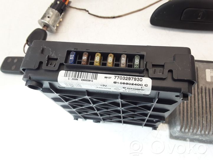 Renault Scenic I Kit centralina motore ECU e serratura 7700112607