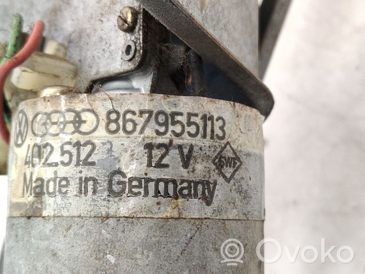 Volkswagen Polo II 86C 2F Tringlerie et moteur d'essuie-glace avant 867955113