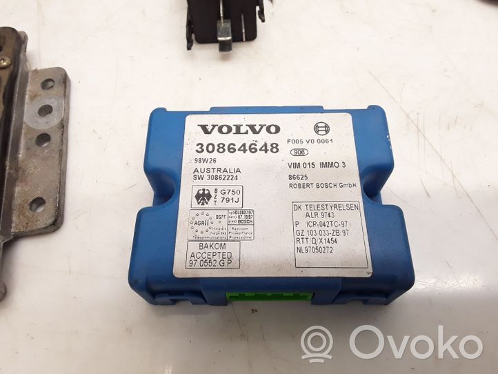 Volvo S40, V40 Moottorinohjausyksikön sarja ja lukkosarja P30882606