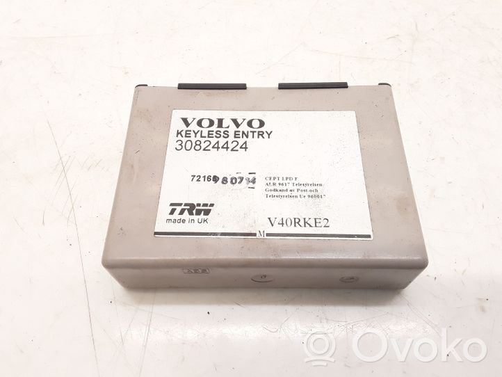 Volvo S40, V40 Module de contrôle sans clé Go 30824424