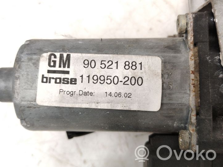 Opel Astra G Elektryczny podnośnik szyby drzwi 90521881