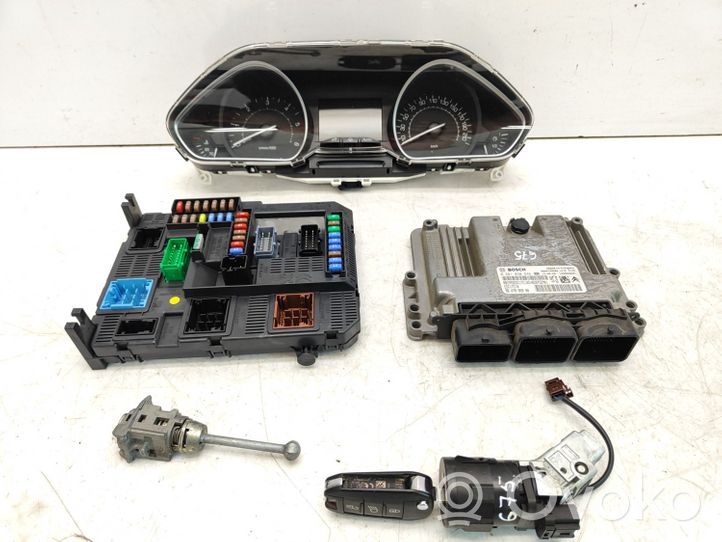 Peugeot 208 Kit calculateur ECU et verrouillage 0281030546