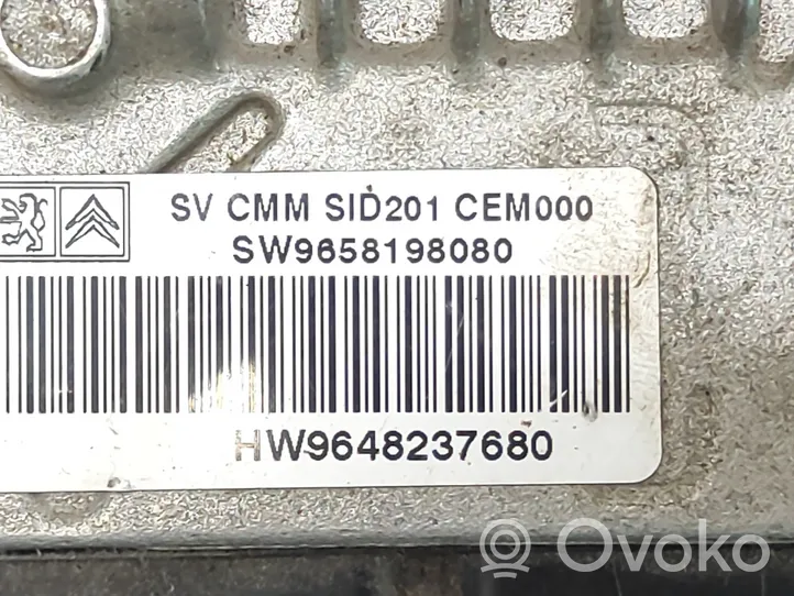 Citroen C6 Komputer / Sterownik ECU i komplet kluczy SW9658198080