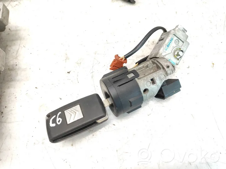 Citroen C6 Kit centralina motore ECU e serratura SW9658198080