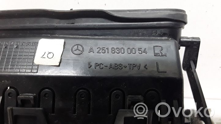 Mercedes-Benz R W251 Kojelaudan keskiosan tuuletussuuttimen ritilä A2518300054