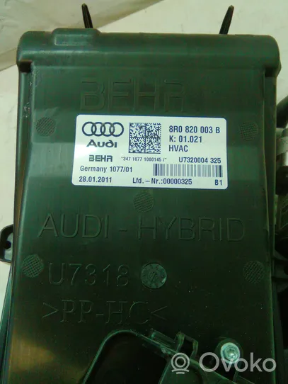 Audi Q5 SQ5 Sisälämmityksen ilmastoinnin korin kokoonpano 8R0820003B