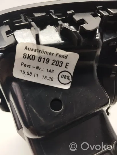 Audi A4 S4 B8 8K Aizmugurējā gaisa - ventilācijas reste 8K0819203E