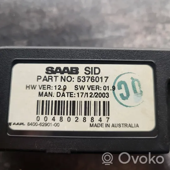 Saab 9-5 Monitor / wyświetlacz / ekran 84006290100