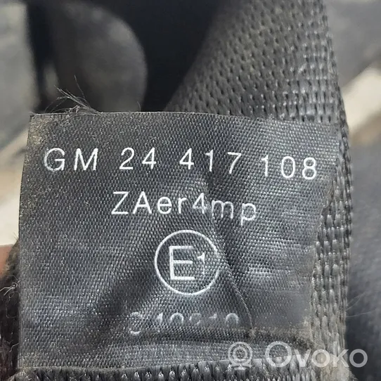 Opel Zafira A Etuistuimen turvavyö 24417108