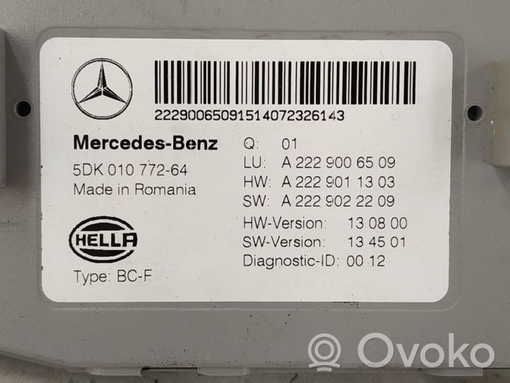 Mercedes-Benz S W222 Modulo comfort/convenienza 