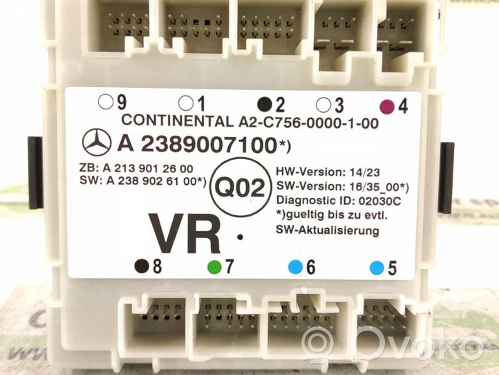 Mercedes-Benz E W238 Oven ohjainlaite/moduuli 