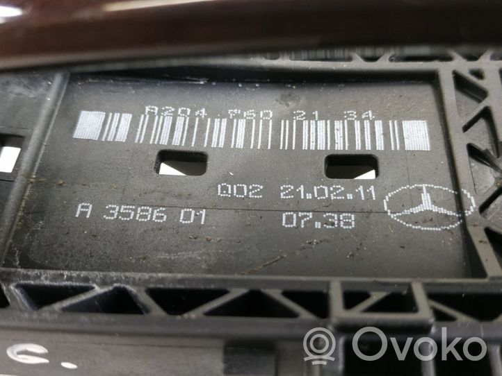 Mercedes-Benz GLK (X204) Klamka zewnętrzna drzwi tylnych 