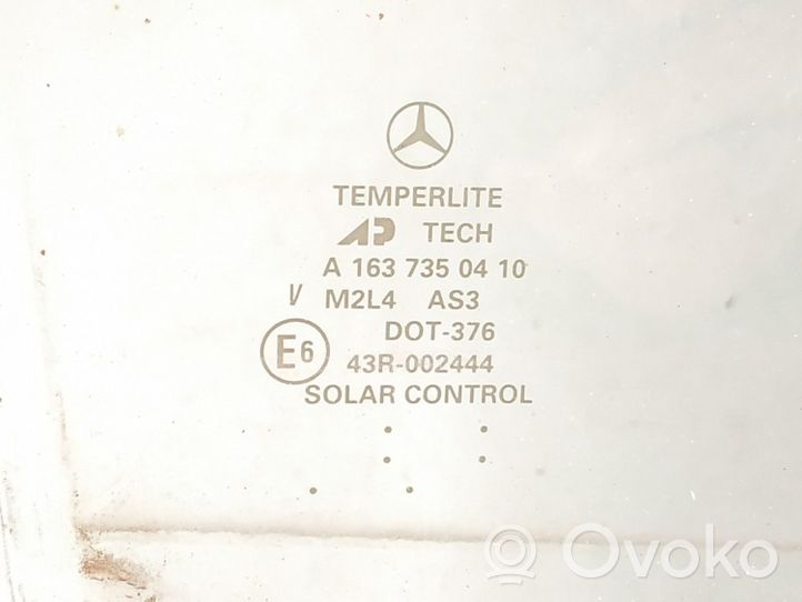 Mercedes-Benz ML W163 Vitre de fenêtre porte arrière 