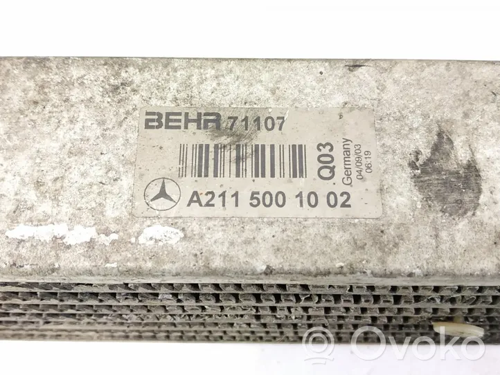 Mercedes-Benz E W211 Välijäähdyttimen jäähdytin 