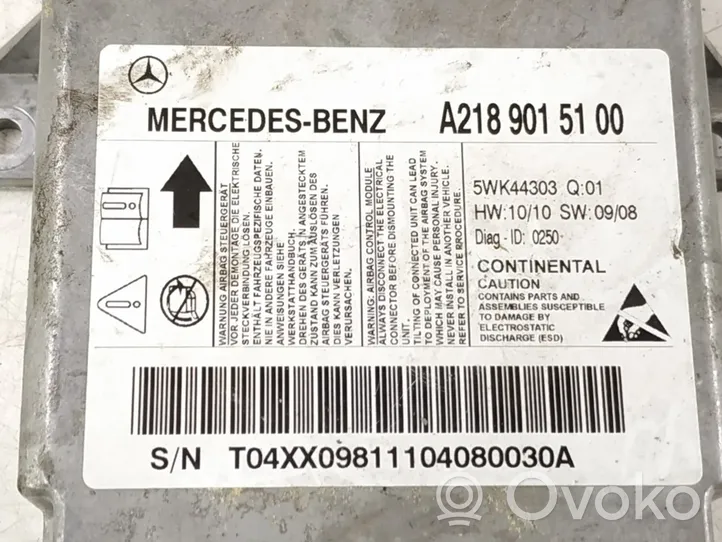 Mercedes-Benz CLS C218 X218 Turvatyynyn ohjainlaite/moduuli DALISID1001