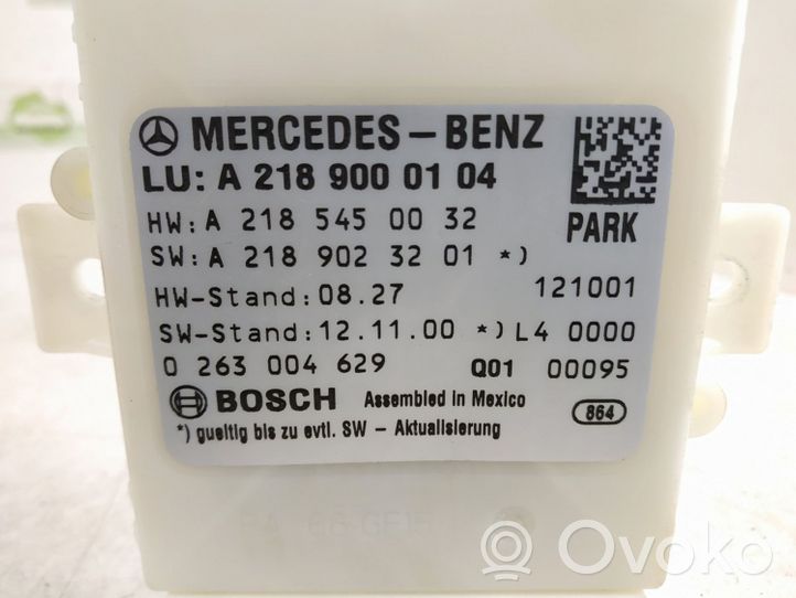 Mercedes-Benz CLS C218 X218 Unité de commande, module PDC aide au stationnement DALISID1753