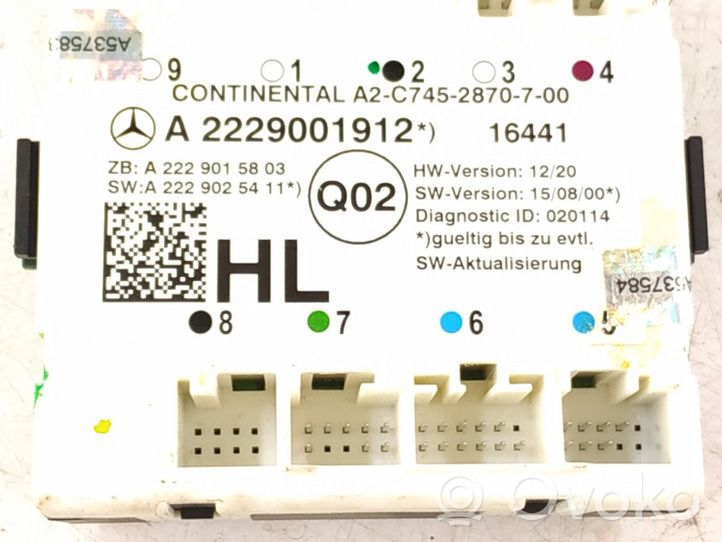 Mercedes-Benz GLC X253 C253 Oven ohjainlaite/moduuli DALISID394