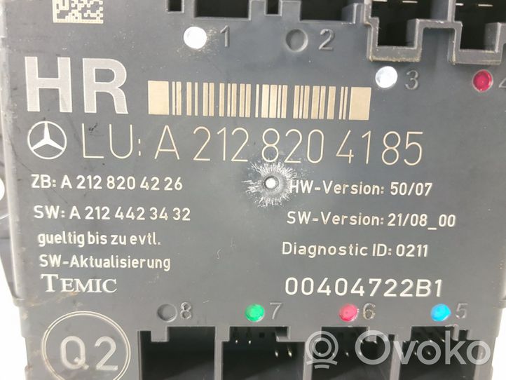 Mercedes-Benz E W212 Durų elektronikos valdymo blokas 