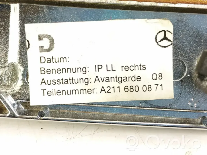 Mercedes-Benz E W211 Paneelin lista 